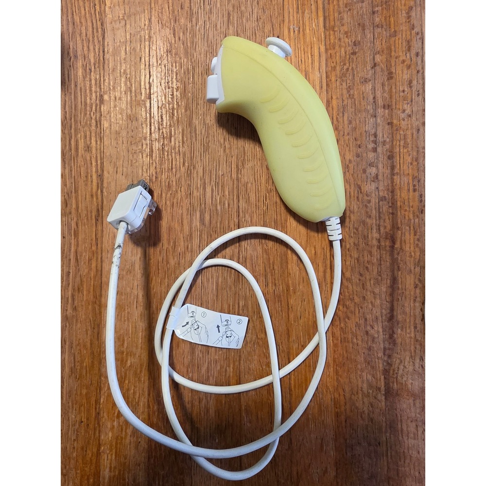 Nintendo Wii Nunchuk Controller Lime Green RVL-004 Official Accessory